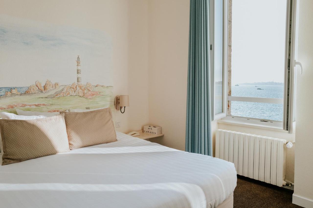 Hotel Aux Tamaris - Vue Mer Roscoff Eksteriør billede